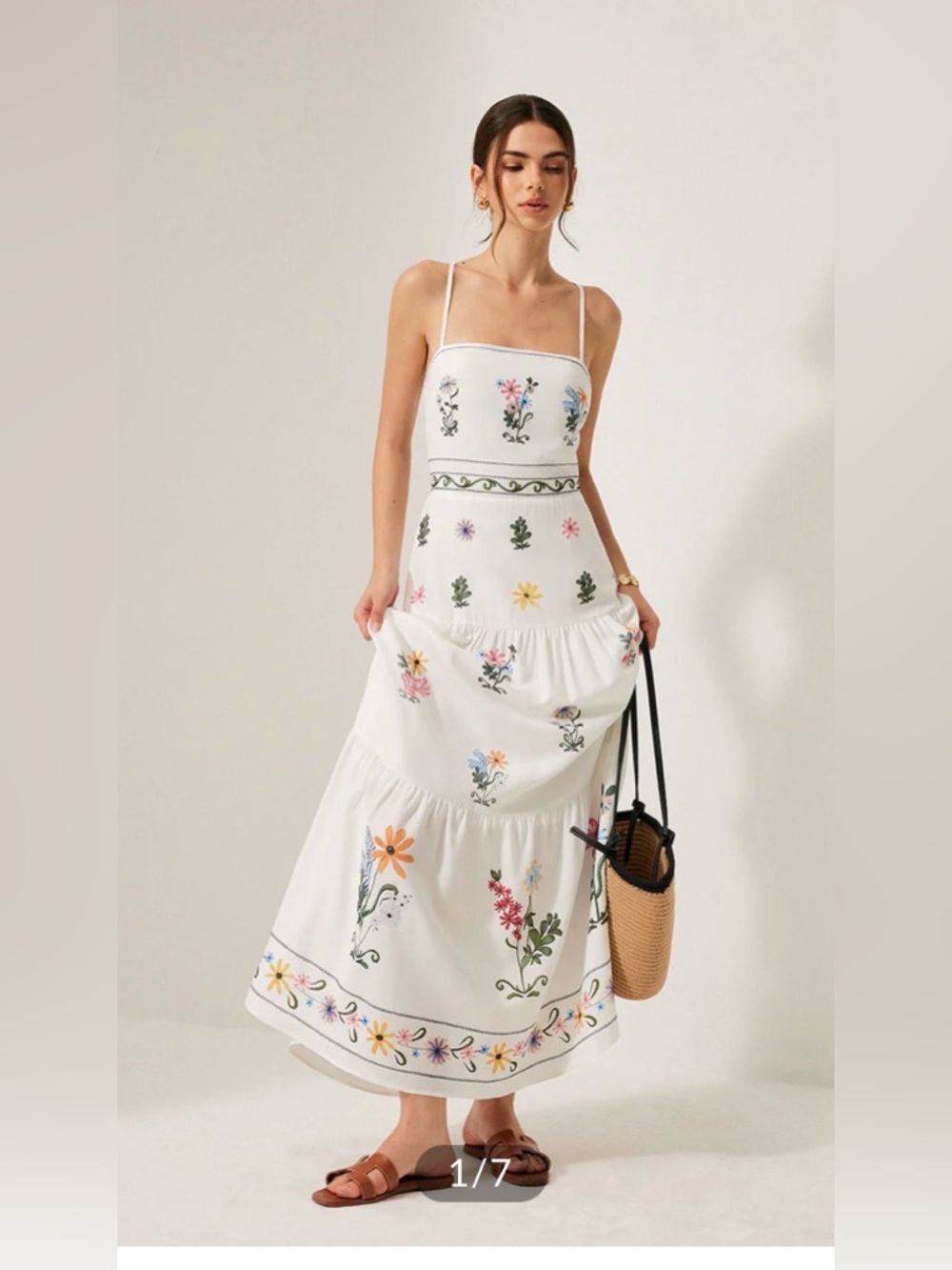 Commense boho lace - Up cami Dress